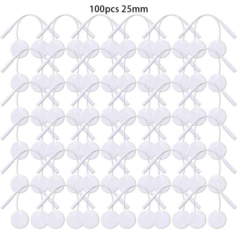 25mm Self Adhesive TENS Electrode Pads – Muscle Stimulator Gel Stickers (50/100 Pack)