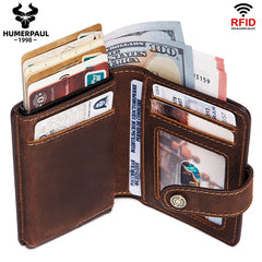 Leather RFID Pop-Up Wallet