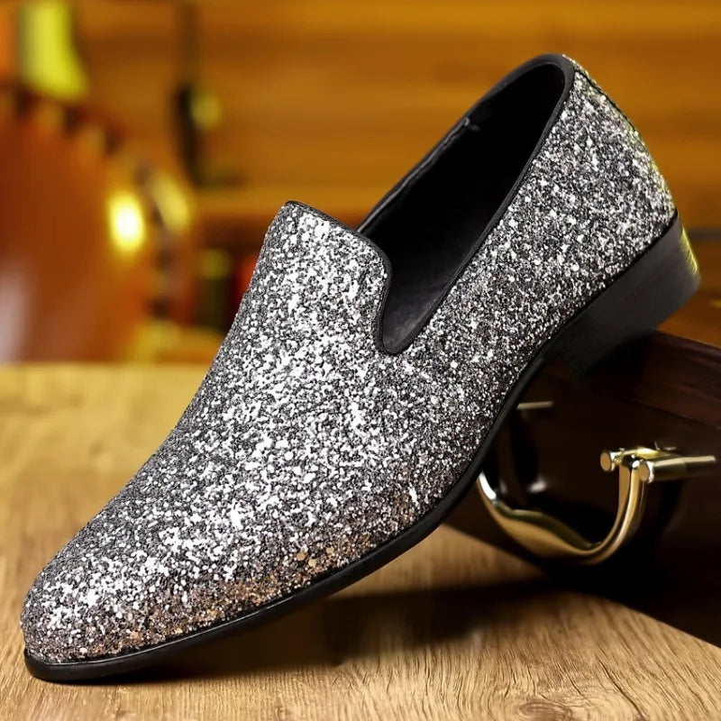 Sequin Loafers for Men by Snagg A Shoes