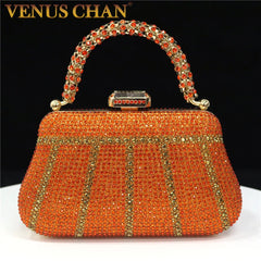 Exquisite Rhinestone Handle Evening Bag