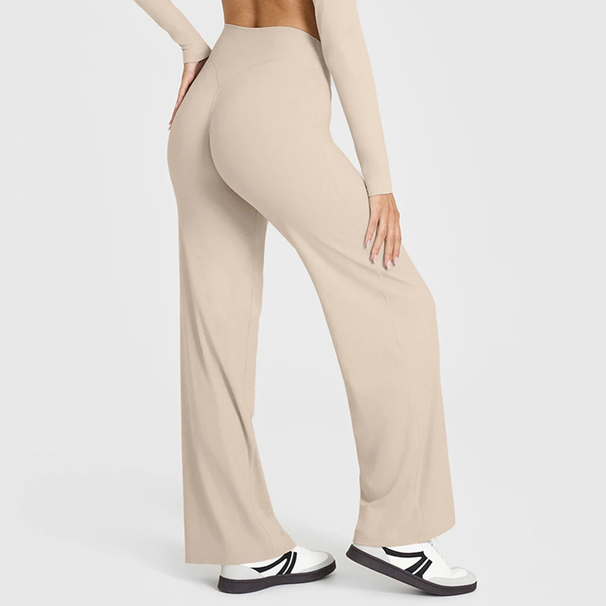 Women's Flared Wide-Leg Yoga Leggings | Seamless Breathable Fitness Versatile Casual Pants