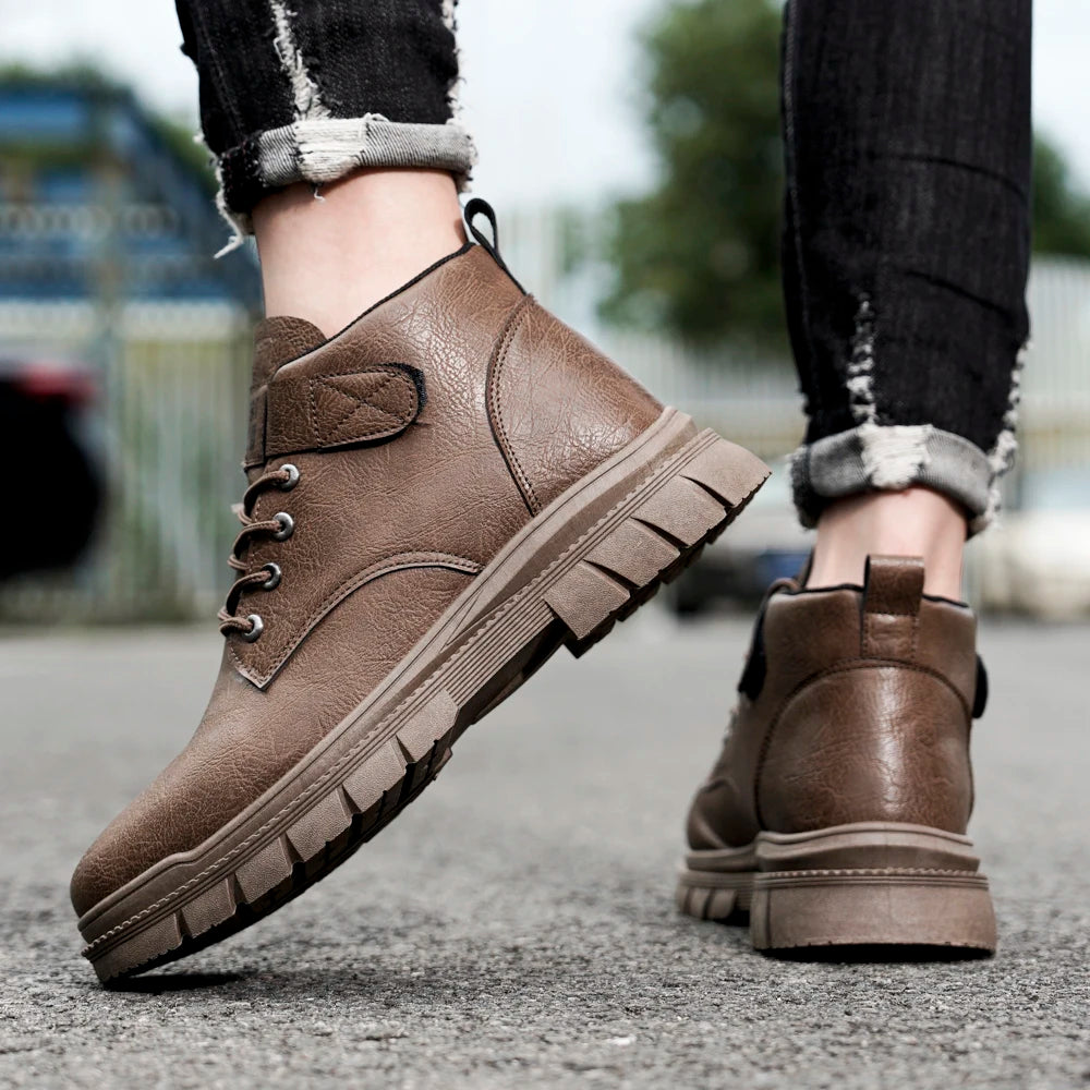 Men’s British Workwear Mid-Top Boots by Snagg A Shoes