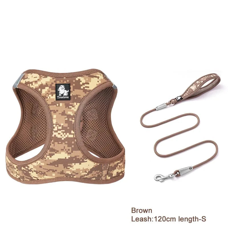 Floral Mesh Pet Harness & Leash Set by Snagg A Harness