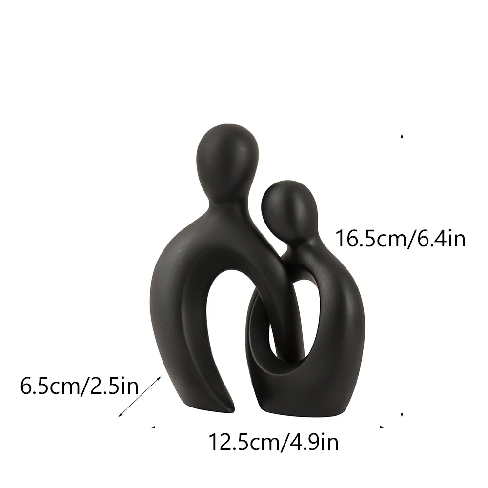 Abstract Couple Resin Sculpture by Snagg A Sculpture