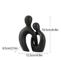 Abstract Couple Resin Sculpture by Snagg A Sculpture