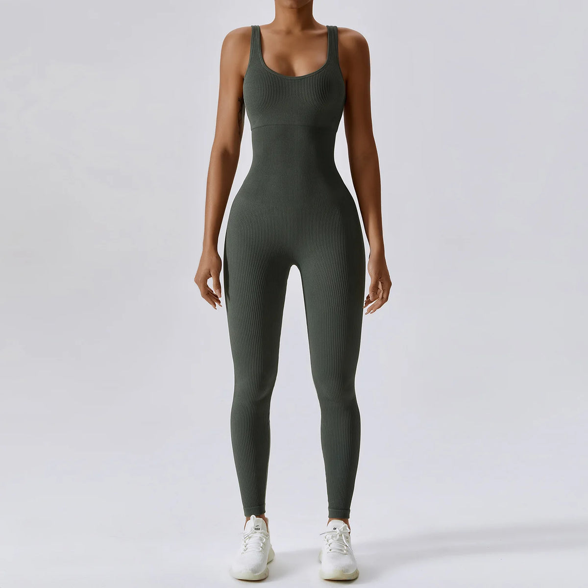 Women's Seamless One-Piece Yoga Suit | Push-Up Belly Tightening Dance Fitness Workout Bodysuit