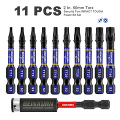 Security Torx Screwdriver Bit Set TT7–TT40 – Magnetic S2 Alloy Steel Impact Bits with Bit Holder