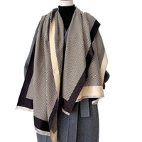 Women’s Floral Cashmere Feel Winter Scarf