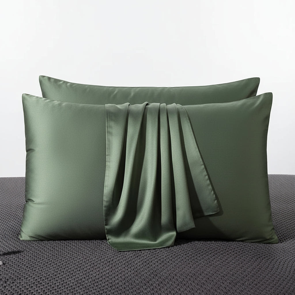 2 Pcs Real Silk Pillowcase – 100% Natural Silk by Snagg A Cushion Cover