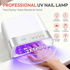 Professional 168W High Efficiency UV/LED Nail Dryer – 36-Bead Smart Sensing Salon Station