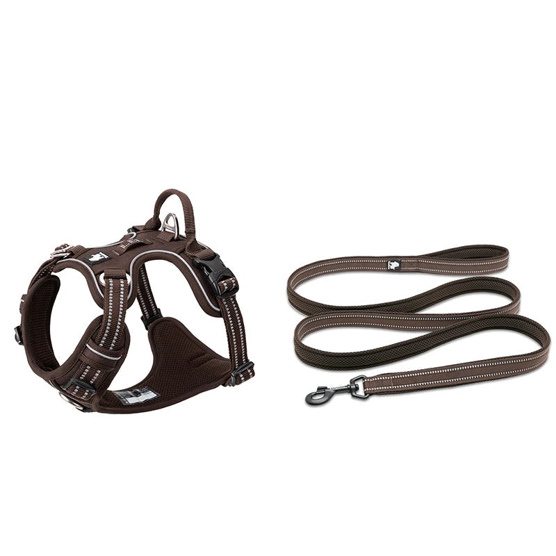 No-Pull Reflective Dog Harness & Leash Set by Snagg A Harness