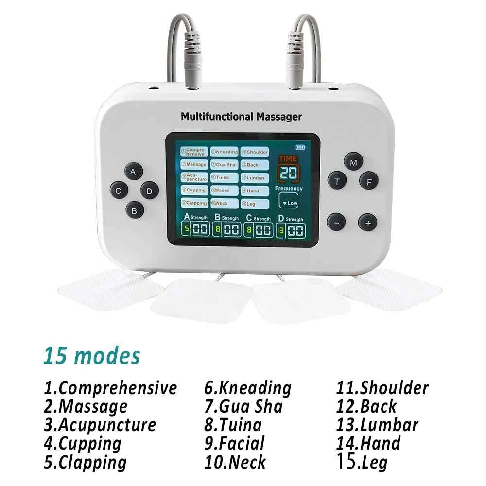 EMS TENS Muscle Stimulator – 4-Channel Electrotherapy Pain Relief Device