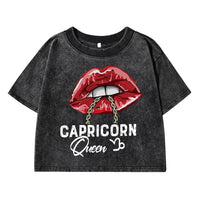 "Capricorn Queen" Graphic Tee Street Style Shirt