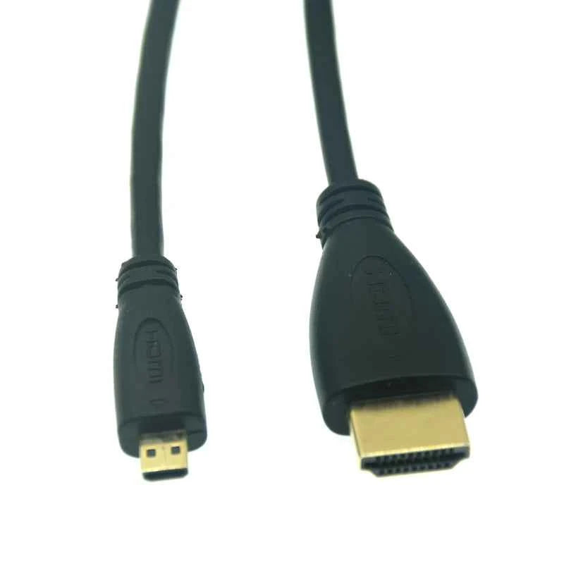 90-Degree Micro HDMI to HDMI Cable – Up/Left/Right Angle for Sony A6400, GH4 & Digital Camera (50cm/150cm)
