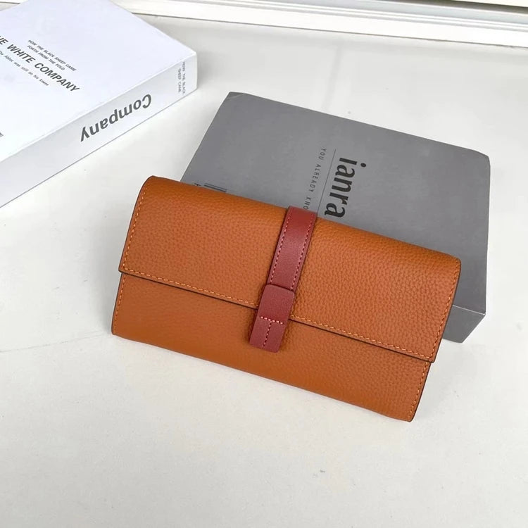 Luxury Genuine Leather Long Wallet