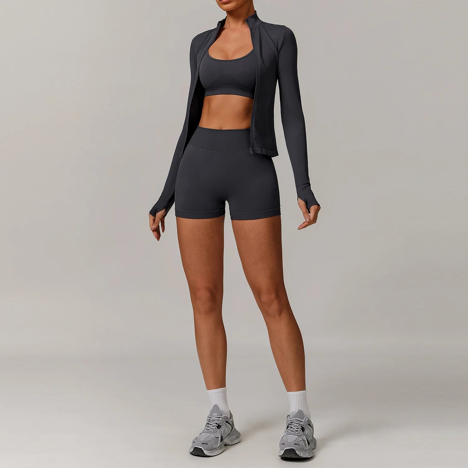 Women's 2/3-Piece Seamless Yoga Tracksuit | Gym Sports Bra & Leggings Fitness Set Sportswear