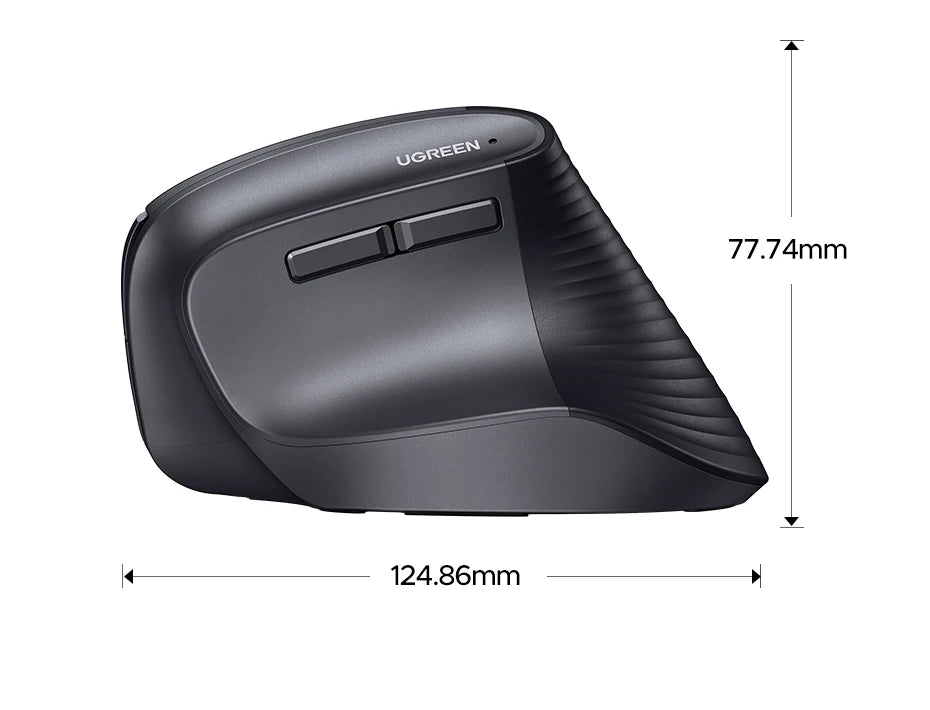 Vertical Wireless Mouse – 2.4G Ergonomic Design with 4000 DPI for PC, Laptop & Tablet by Snagg A Gaming Mouse