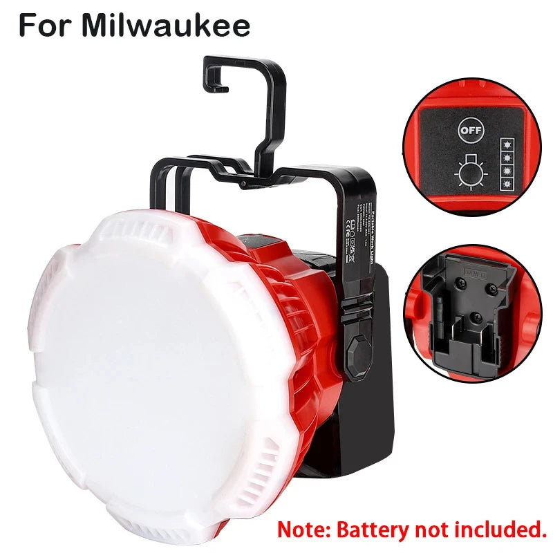 24W LED work light with hook for 18V tool batteries – image 15