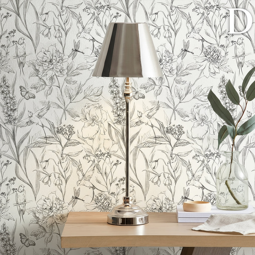 Floral Modern Waterproof Wallpaper by Snagg A Wallpaper
