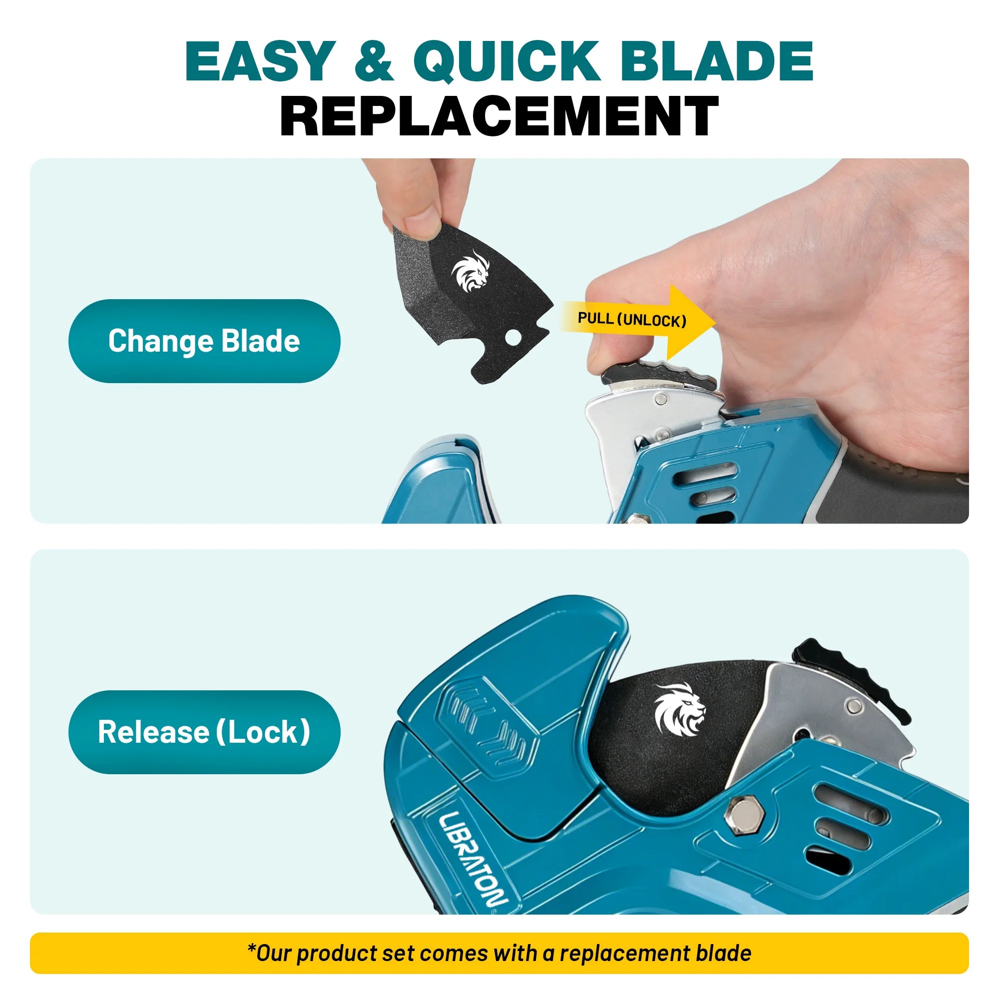 One-handed ratchet PVC pipe cutter with deburring tool – image 5