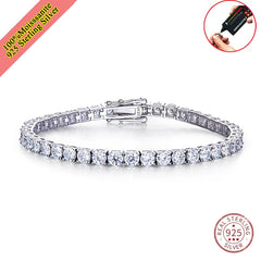 3.0mm D Color VVS1 Moissanite Tennis Bracelet - Bracelets