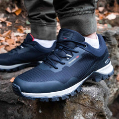 Men's Mid-Cut Hiking Shoes – Lightweight Nylon Upper, EVA Insole & Grippy Sole for Walking