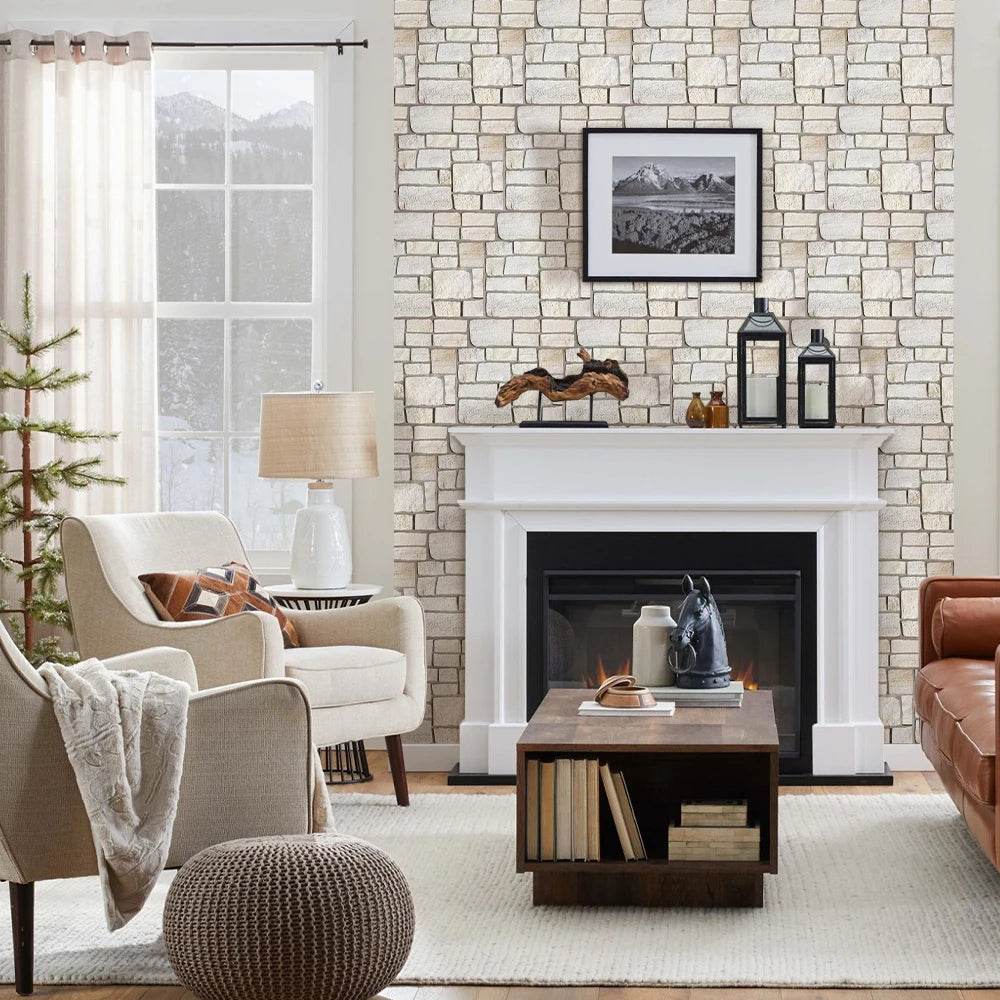 3D Faux Stone Tile Stickers - SnaggIt