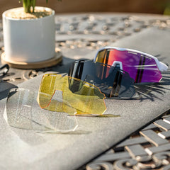 4 Lens Polarized Cycling Sunglasses For Men & Women