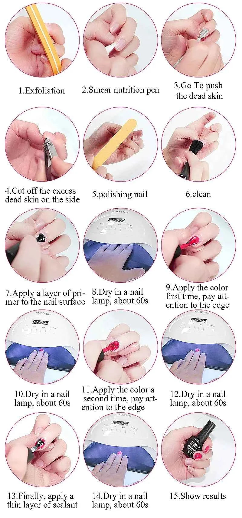 27 Color Ultimate Professional Manicure Station – Poly Extension & Gel Polish Mega Kit with UV/LED System