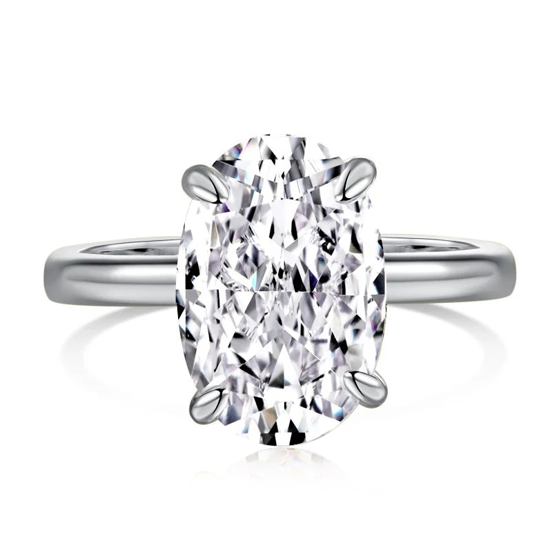 5ct Oval Moissanite Ring