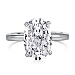 5ct Oval Moissanite Ring