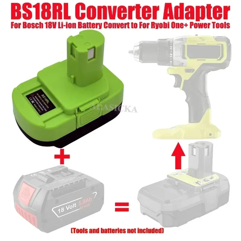 BS18RL battery adapter for Bosch 18V batteries to Ryobi tools – image 7