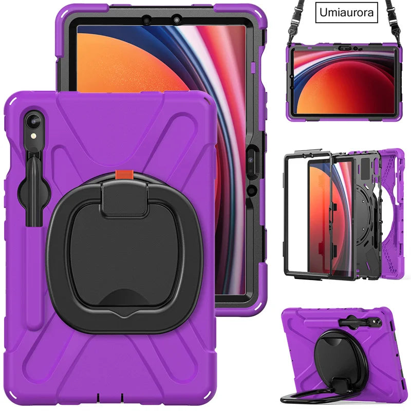 Heavy Duty Armor Kids Shockproof Case For Samsung Galaxy Tab S9 Series by Snagg A Tab Case