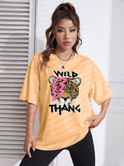 Wild Thang Print Womans Streetwear T-Shirt