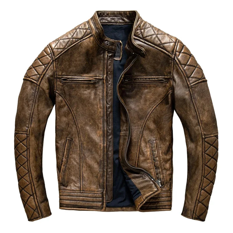 Vintage Men’s Leather Jacket by Snagg A Jacket
