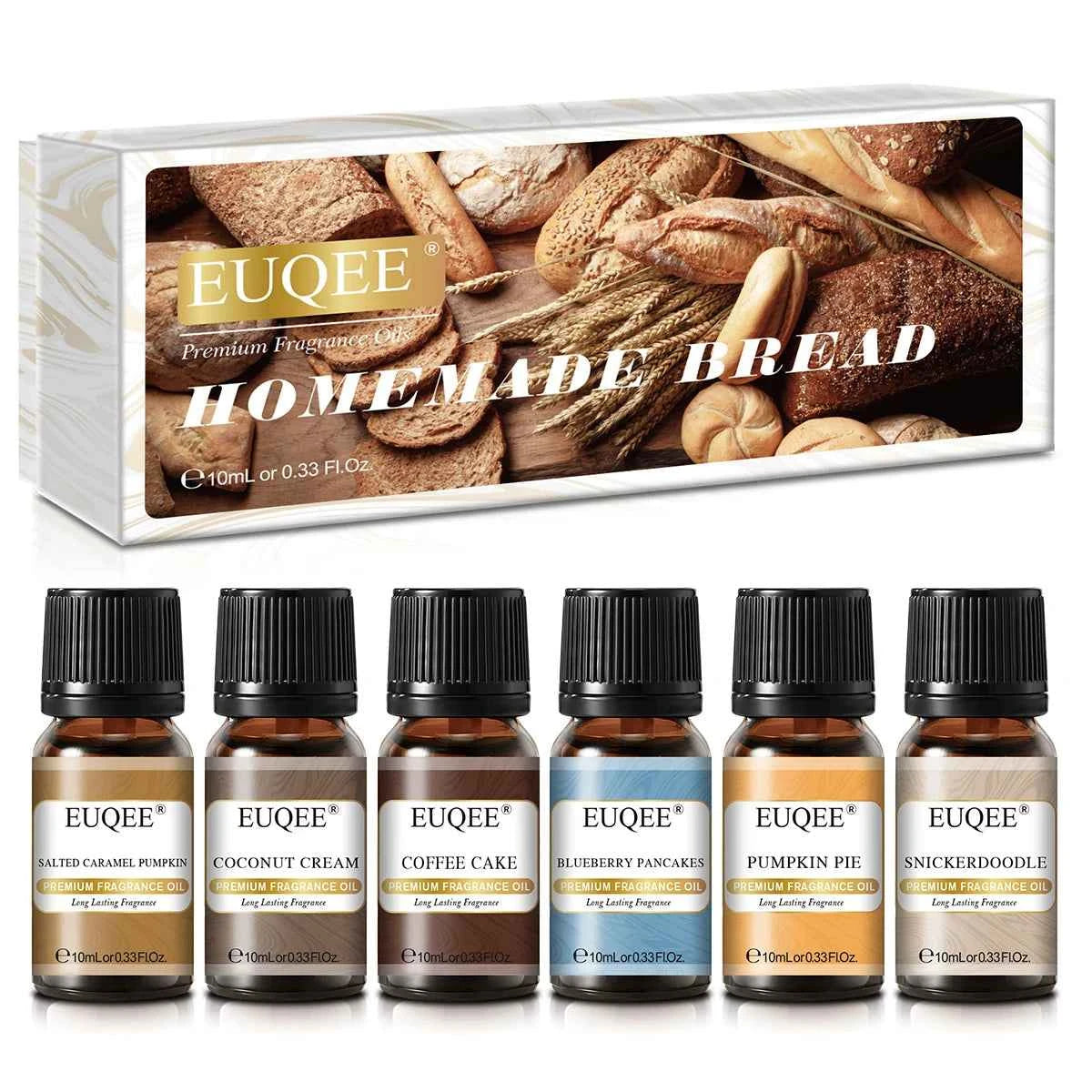 6 Piece Fragrance Oil Collection – 10ml Pure Natural Aroma Diffusion Set for Wellness & DIY Crafting