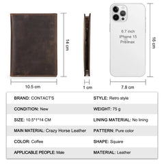 Genuine Leather Passport Wallet