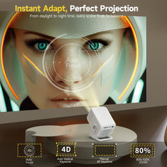 Mini Smart Projector Full HD 1080P with 4K Support by Snagg A Projector