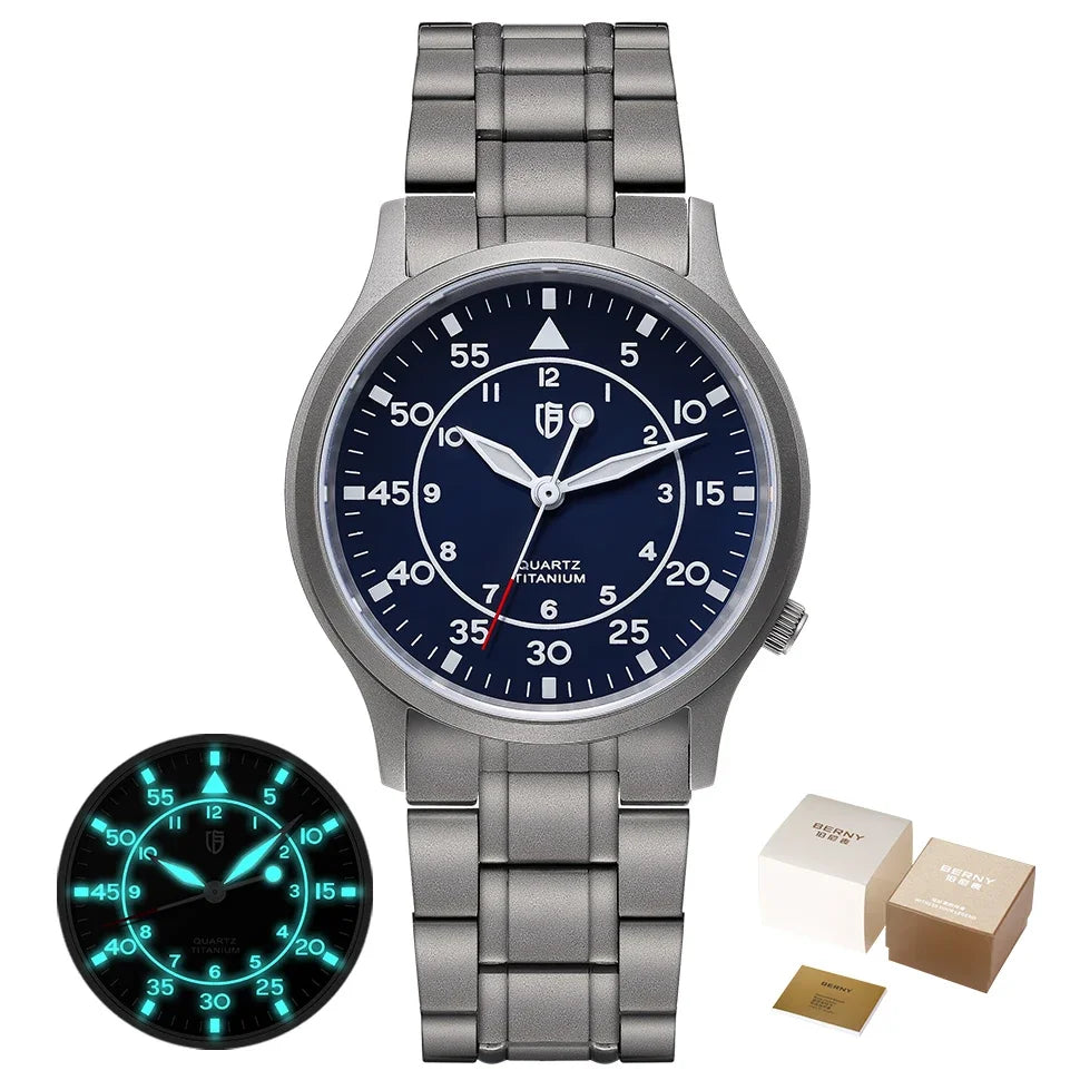 Titanium Quartz Watch – Ultra-Thin Precision