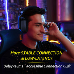 Wireless Gaming Headset 2.4GHz & Bluetooth Connectivity with Mic for PS5, PS4, PC & Mac by Snagg A Gaming Headset