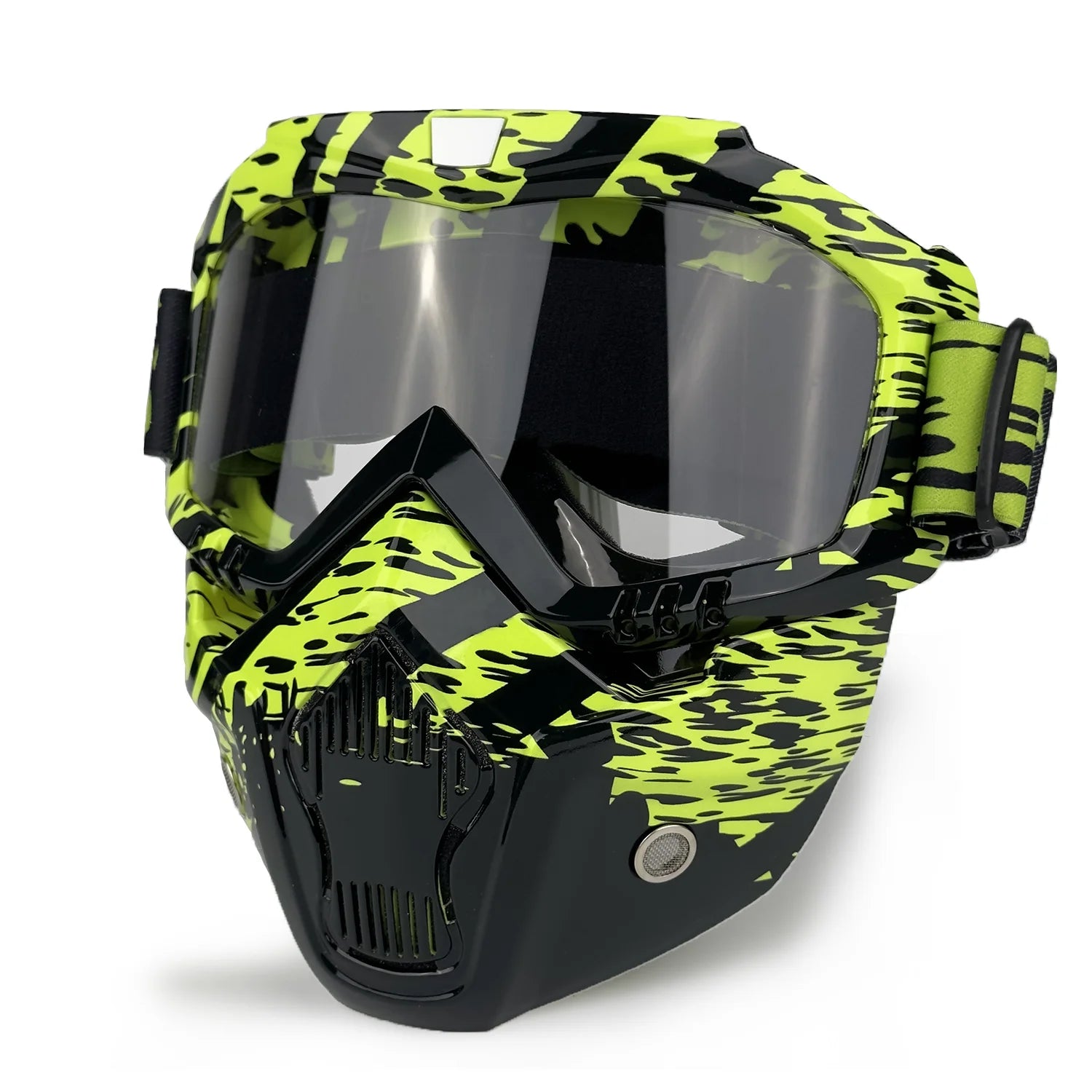 Motorcycle Face Mask with Goggles by Snagg A Motorcycle Goggles