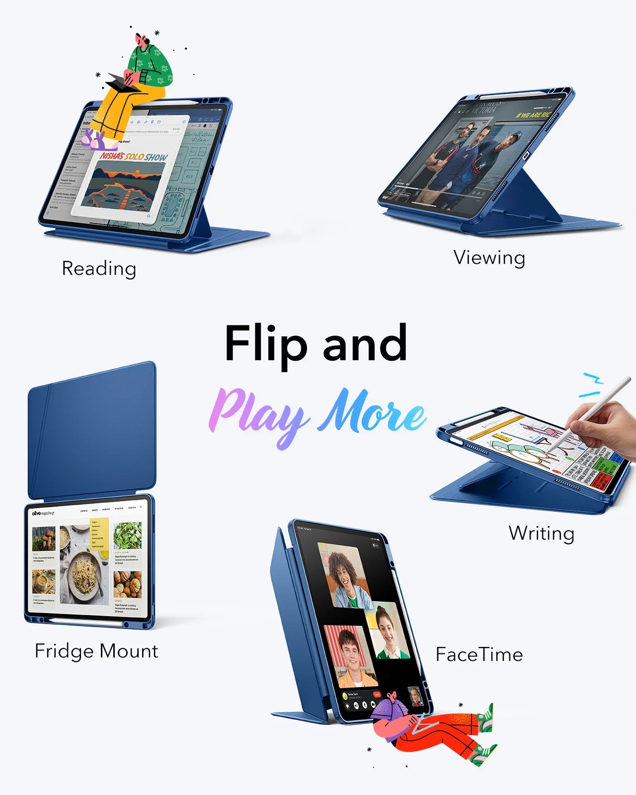 Adjustable Portrait/Landscape Cover For iPad 10/11 Gen&Pro 11/13(M4/5) by Snagg An iPad Case