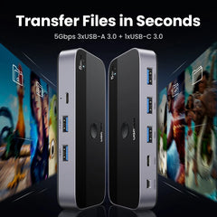 USB 3.0 KVM Switch 2 PC Sharing Hub for Keyboard, Mouse, Printer & Up to 4 USB Devices by Snagg A USB Switch