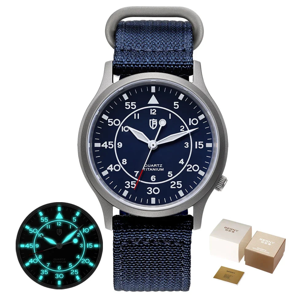 Titanium Quartz Watch – Rugged Elegance