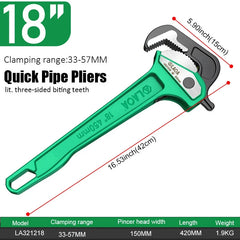 Heavy Duty Pipe Pliers by Snagg A Pipe Wrench