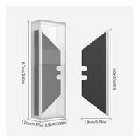 Heavy-Duty Utility Knife Blades (10/30/50 Pack) by Snagg A Blade