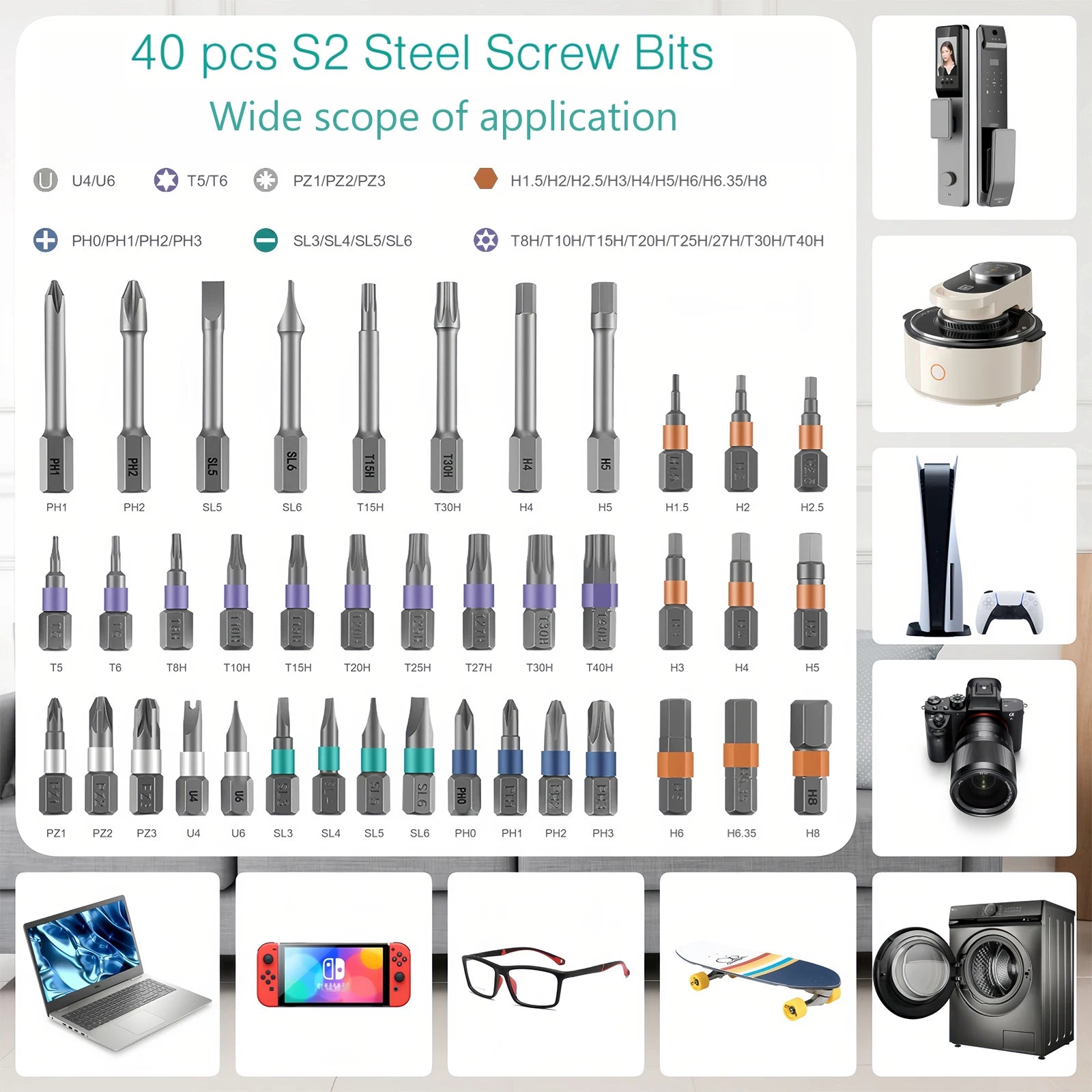 42-in-1 Magnetic Ratchet Screwdriver Set