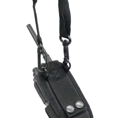 Walkie Talkie Holder Pouch Bag Case with Adajustable Shoulder Strap