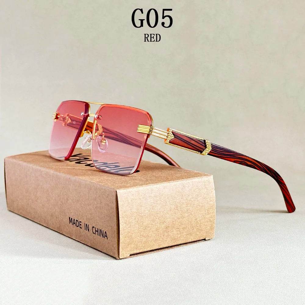 2025 Rimless Square Sunglasses - SnaggIt