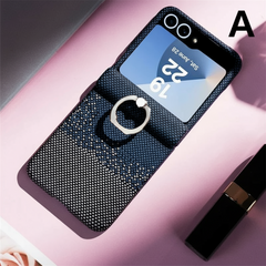 Carbon Fiber Texture Magsafe Case For Samsung Galaxy Z Flip 7 6 5 by Snagg A Phone Case
